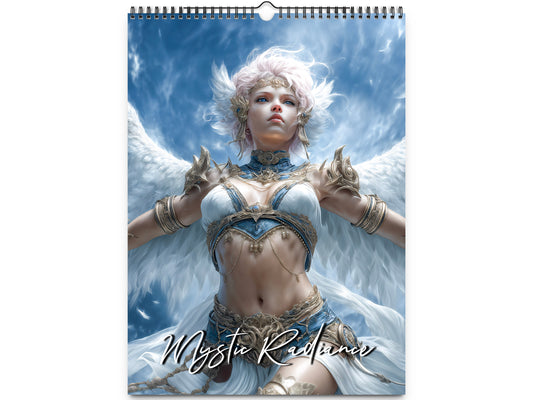 2026 Anime Fantasy Mystic Radiance Wall Calendar by Kaleidoscope Artisan – Celestial Guardians with Holidays
