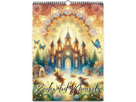2026 Enchanted Moments Wall Calendar by Kaleidoscope Artisan – Magical Fairytale Realms with Holidays