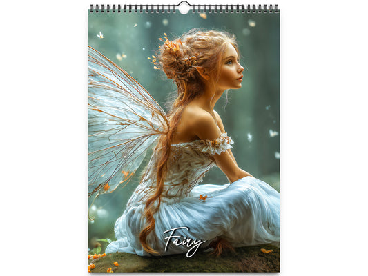2026 Fairy Wall Calendar by Kaleidoscope Artisan – Magical Fantasy Art with Holidays
