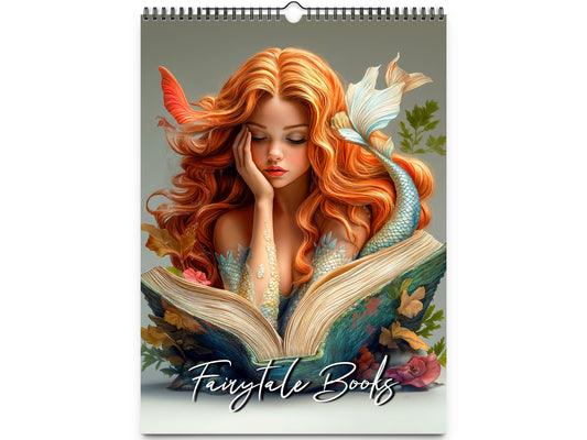 2026 Fairytale Books Wall Calendar by Kaleidoscope Artisan – Enchanted Stories with Holidays