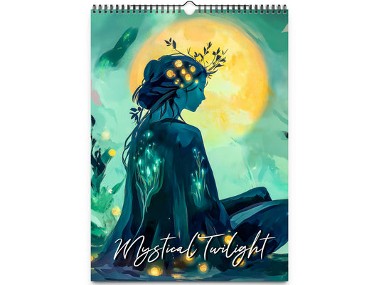 2026 Mystical Twilight Wall Calendar by Kaleidoscope Artisan – Enchanting Dreamscapes with Holidays
