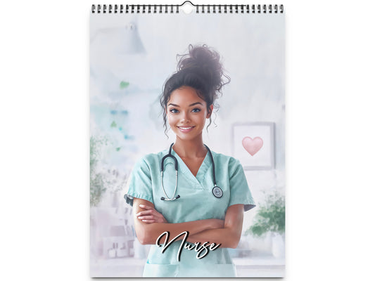 2026 Nurse Wall Calendar by Kaleidoscope Artisan – Honoring Compassionate Caregivers with Holidays