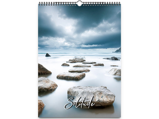 2026 Solitude Wall Calendar by Kaleidoscope Artisan – Peaceful Paths with Holidays