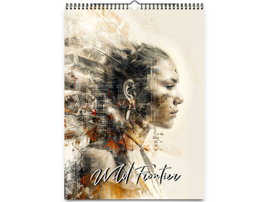 2026 Wild Frontier Wall Calendar by Kaleidoscope Artisan – Untamed Beauty