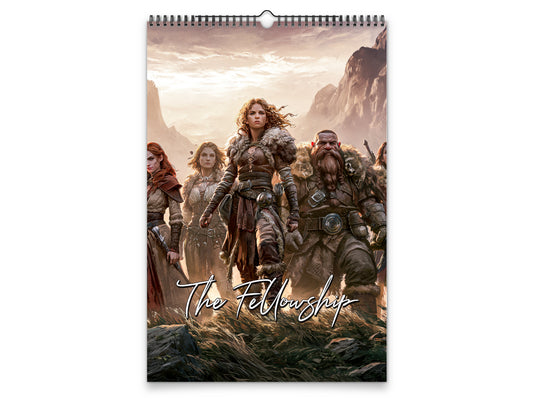 2027 The Fellowship Wall Calendar by Kaleidoscope Artisan – Grand Adventure with Holidays