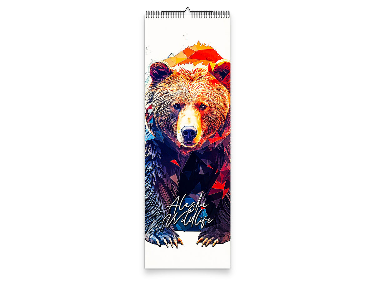 Alaska Wildlife 2027 wall calendar slim calendar cover view