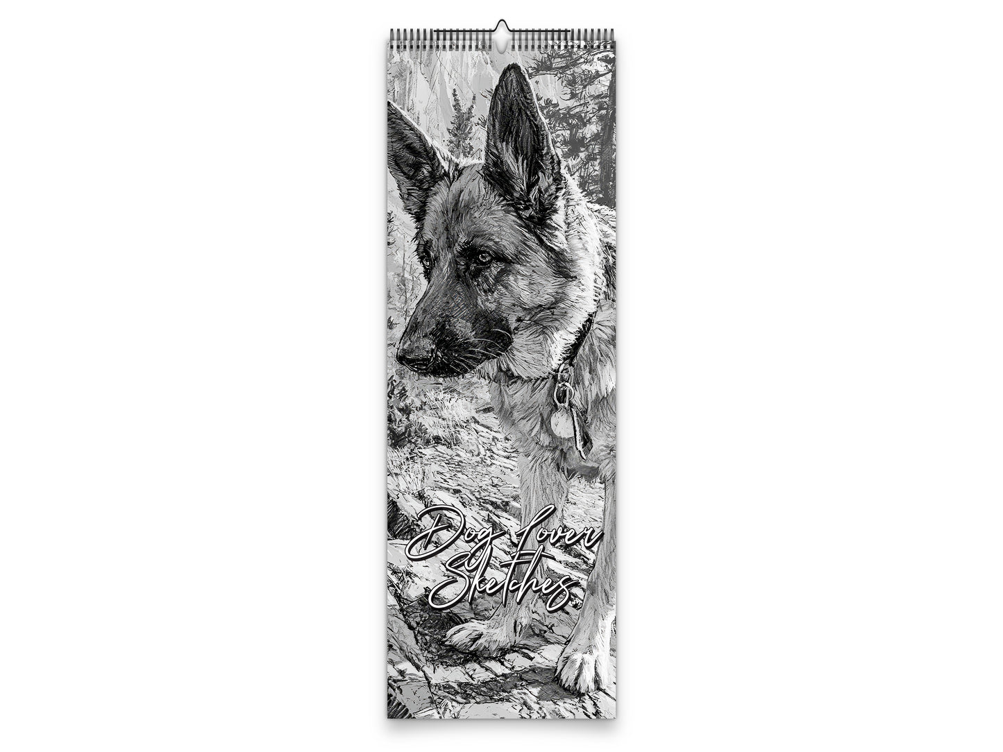 2027 Dog Lover Sketches Wall Calendar by Kaleidoscope Artisan – Faithful Companions with Holidays