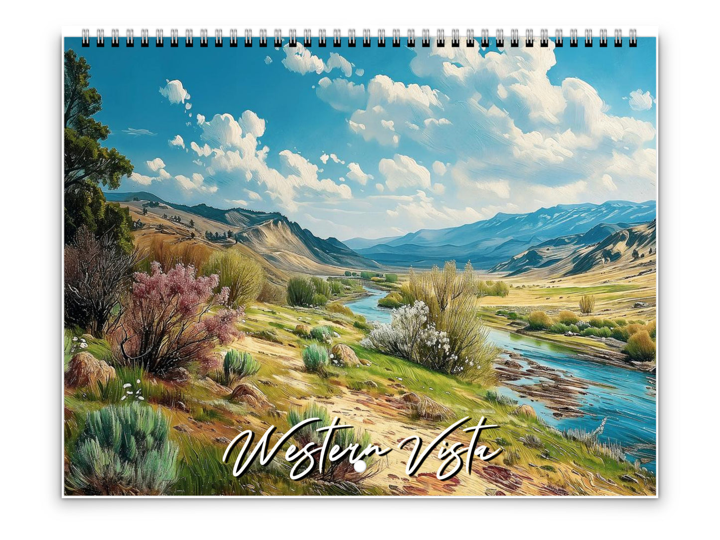2026 Western Vista Wall Calendar by Kaleidoscope Artisan – Breathtaking Landscapes with Holidays