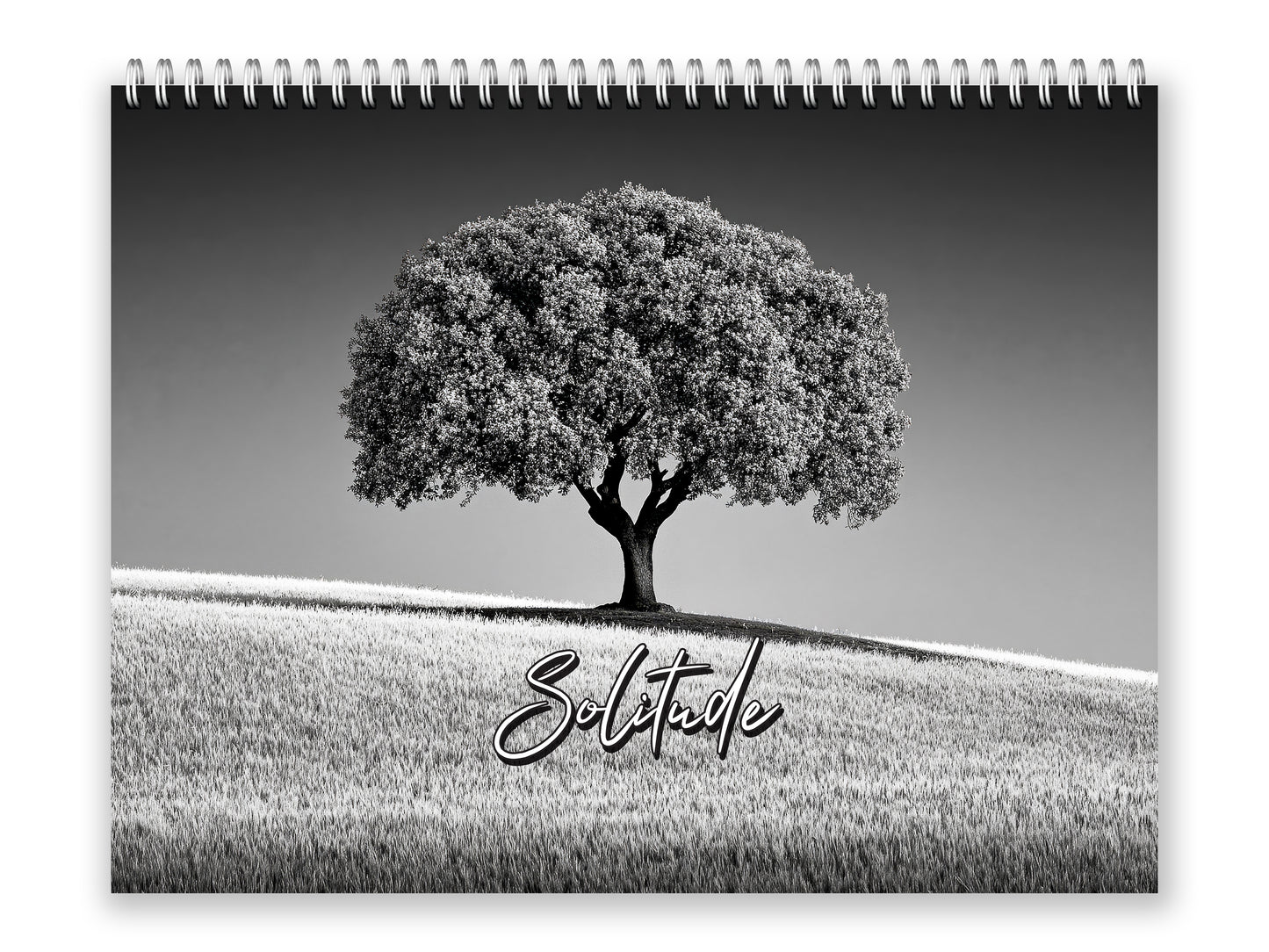 Calendario de pared Solitude 2027 de Kaleidoscope Artisan – Senderos pacíficos con días festivos