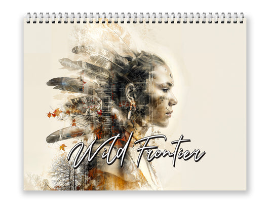 2027 Wild Frontier Wall Calendar by Kaleidoscope Artisan – Untamed Beauty with Holidays