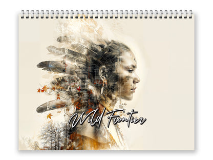 2027 Wild Frontier Wall Calendar by Kaleidoscope Artisan – Untamed Beauty with Holidays
