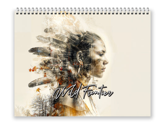 2027 Wild Frontier Wall Calendar by Kaleidoscope Artisan – Untamed Beauty with Holidays