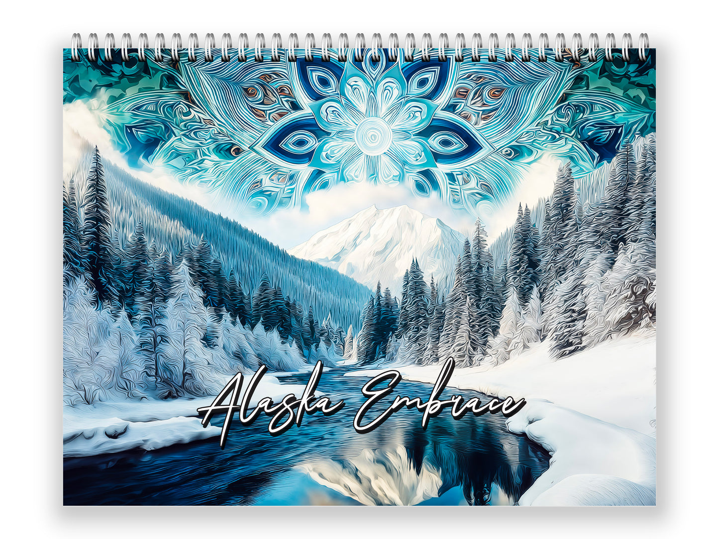 Alaska Embrace 2027 wall calendar front cover wall calendar mockup