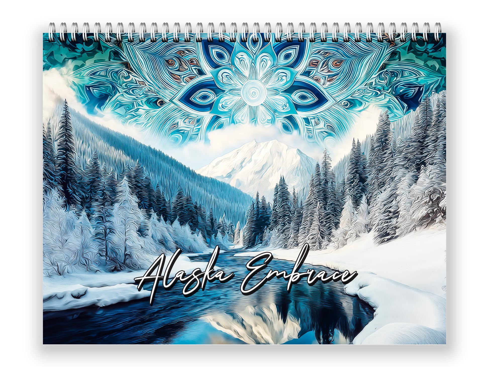 Alaska Embrace 2027 wall calendar front cover wall calendar mockup
