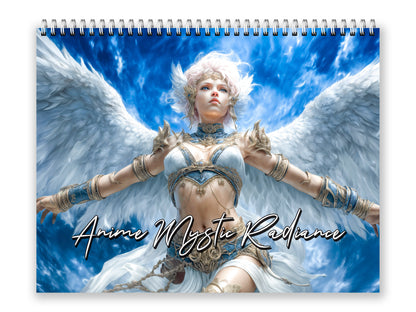2027 Anime Mystic Radiance Wall Calendar by Kaleidoscope Artisan – Celestial Guardian with Holidays