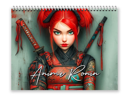 2027 Anime Ronin Wall Calendar by Kaleidoscope Artisan – Warrior Spirit with Holidays