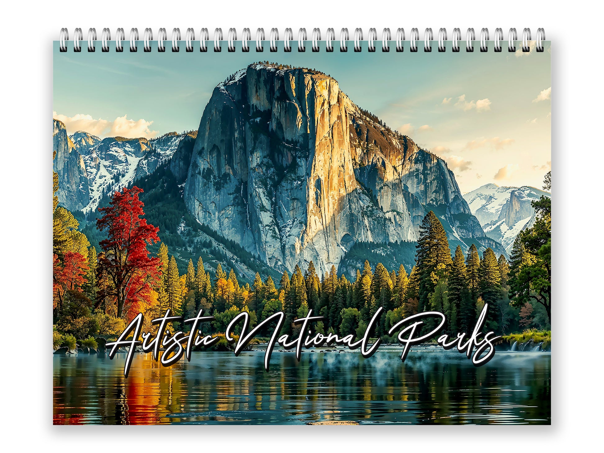 Artistic National Parks 2027 wall calendar front cover wall calendar mockup