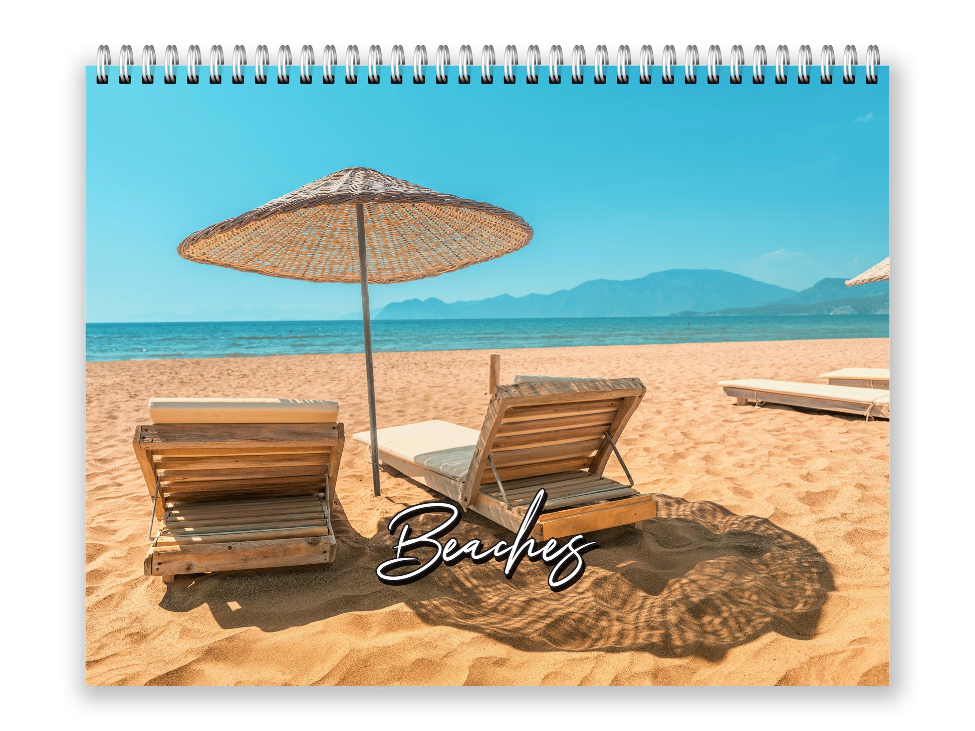 Beaches Photography 2027 wall calendar front cover wall calendar mockup