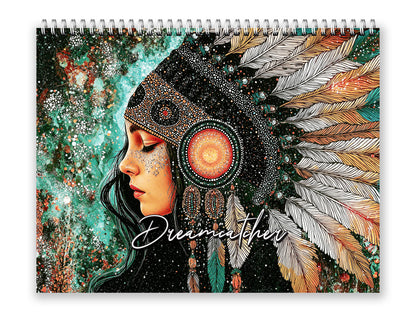 2027 Dreamcatcher Wall Calendar by Kaleidoscope Artisan – Mystical Spirit with Holidays