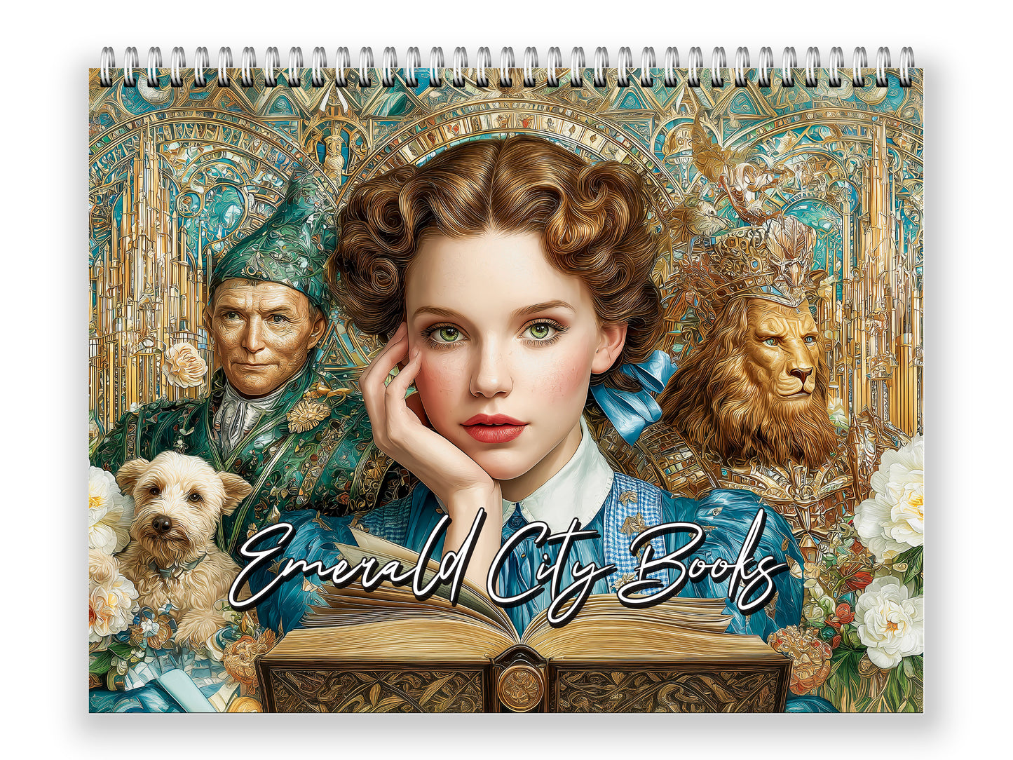 Emerald City Books 2027 wall calendar front cover wall calendar mockup