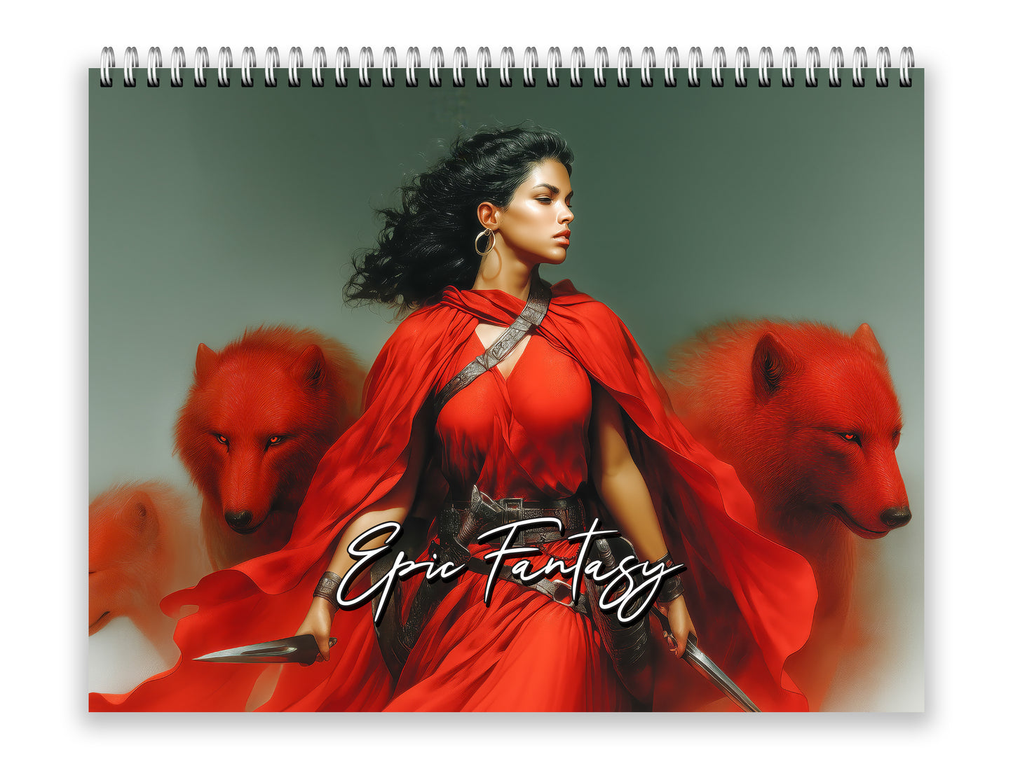 2027 Epic Fantasy Wall Calendar by Kaleidoscope Artisan – Legendary Realms with Holidays