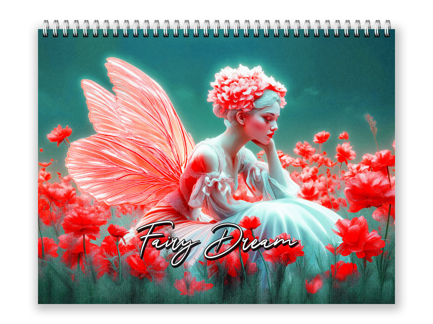 Fairy Dream 2027 wall calendar front cover wall calendar mockup