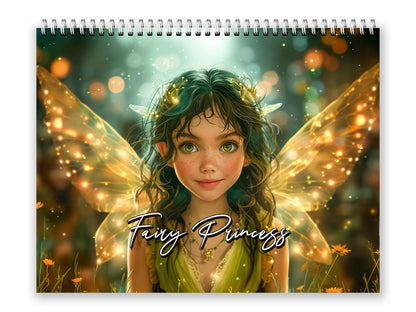 2027 Fairy Princess Wall Calendar by Kaleidoscope Artisan – Charming Fantasy with Holidays