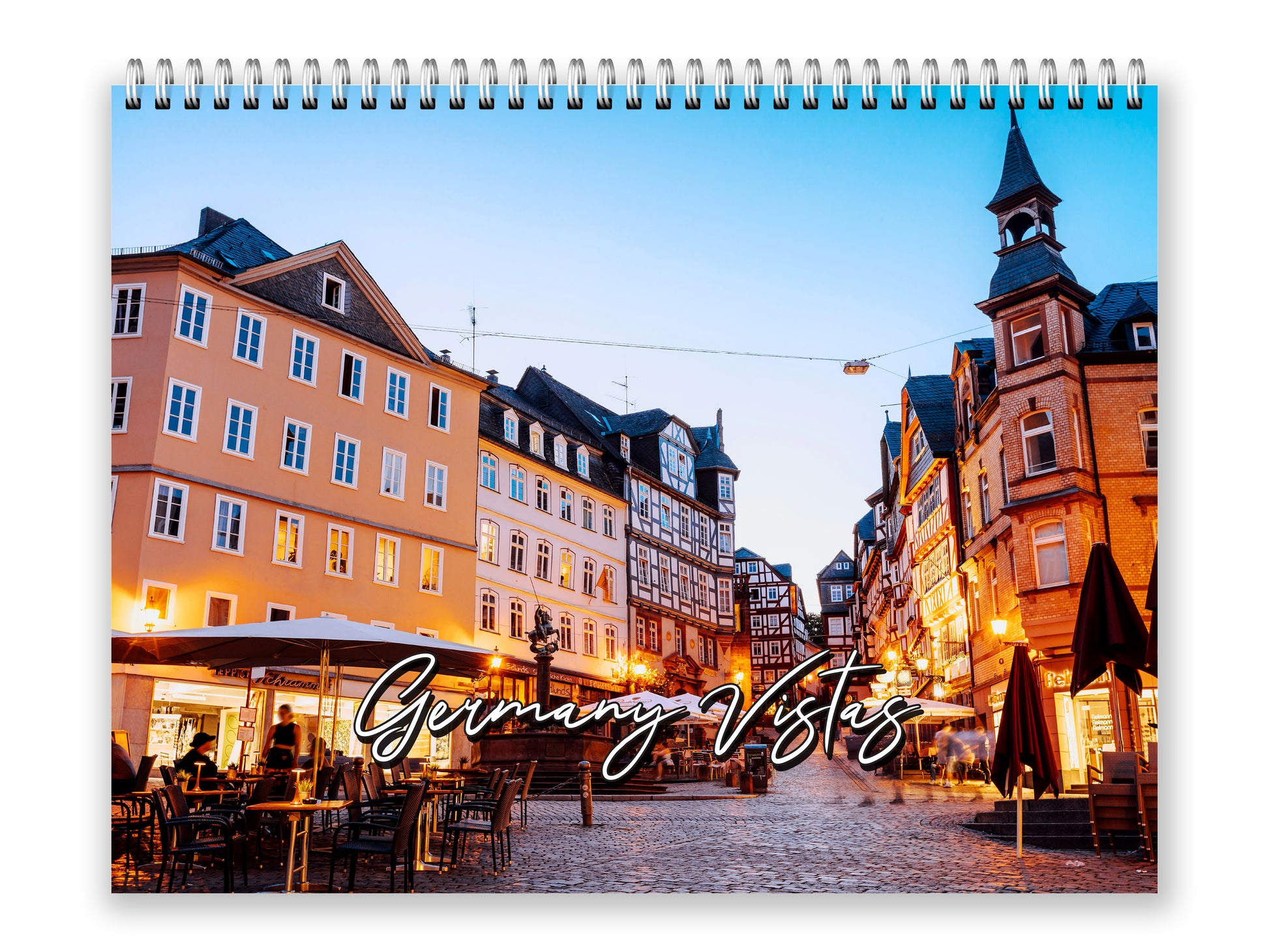Germany Vistas Photography 2027 wall calendar front cover wall calendar mockup