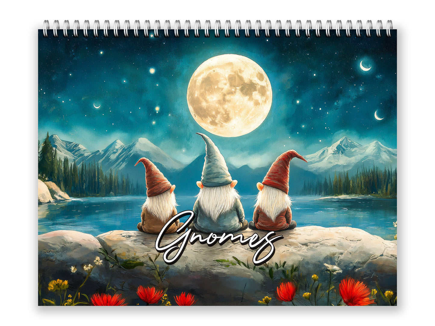 2027 Gnomes Wall Calendar by Kaleidoscope Artisan – Whimsical Adventures with Holidays