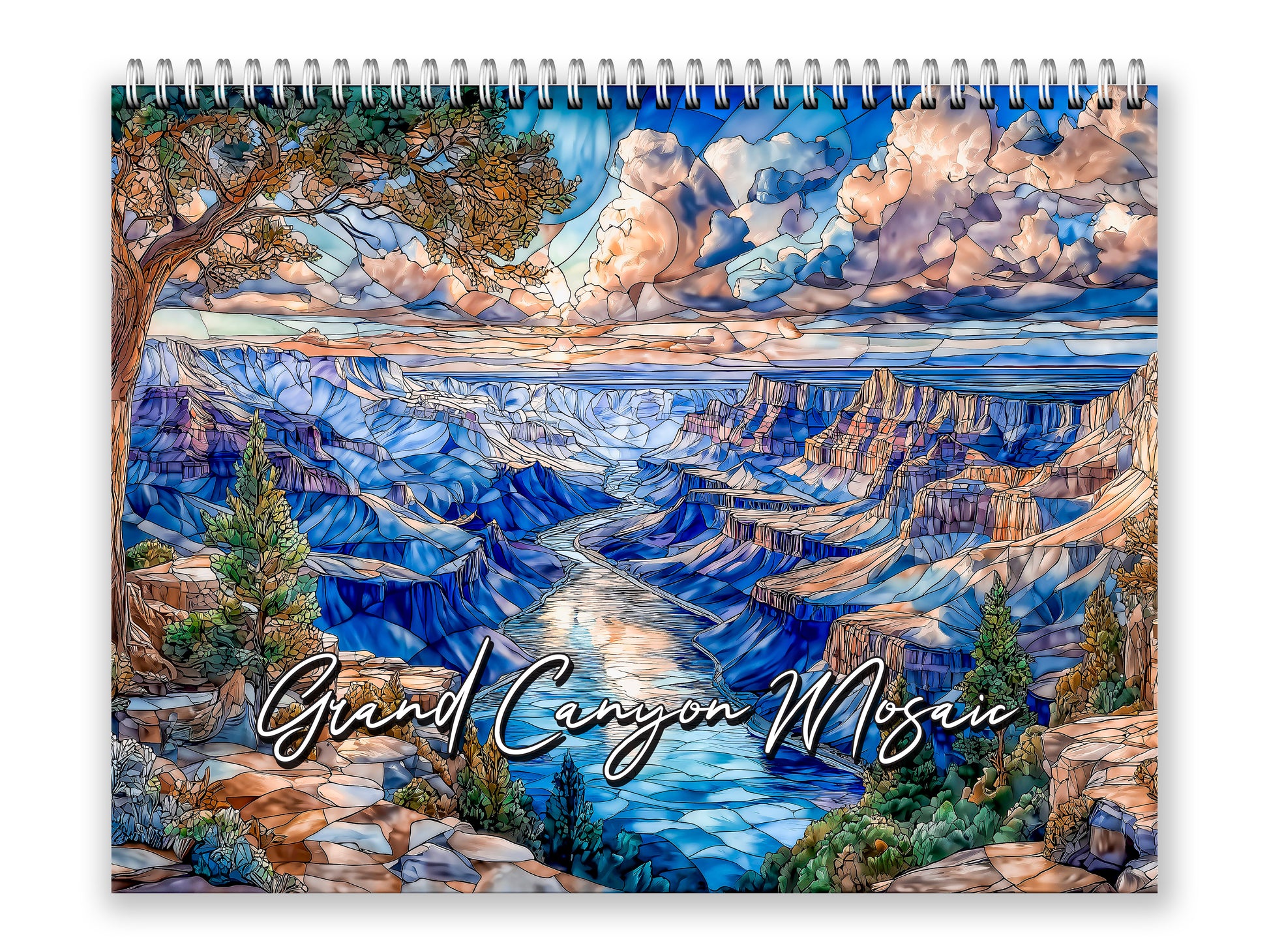 Grand Canyon Mosaic 2027 wall calendar front cover wall calendar mockup