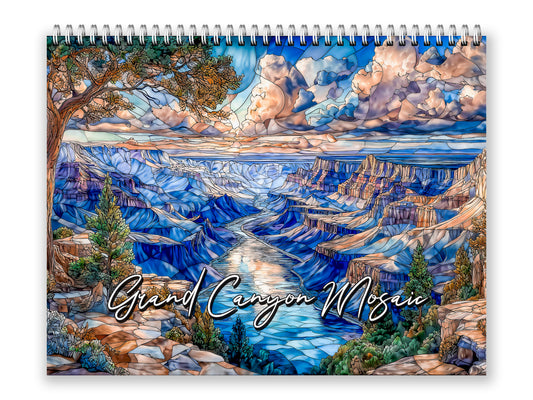 Grand Canyon Mosaic 2027 wall calendar front cover wall calendar mockup