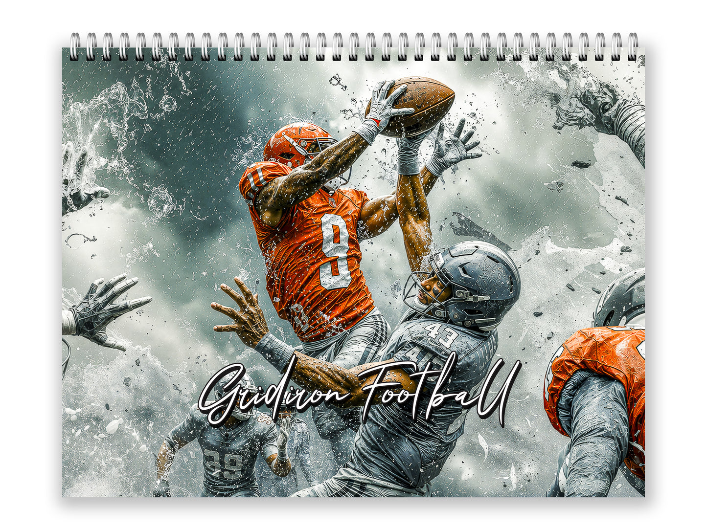 2027 Gridiron Football Wall Calendar by Kaleidoscope Artisan – Dynamic Action with Holidays
