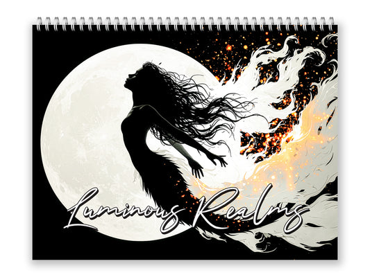 2027 Luminous Realms Wall Calendar by Kaleidoscope Artisan – Enchanted Fantasy with Holidays