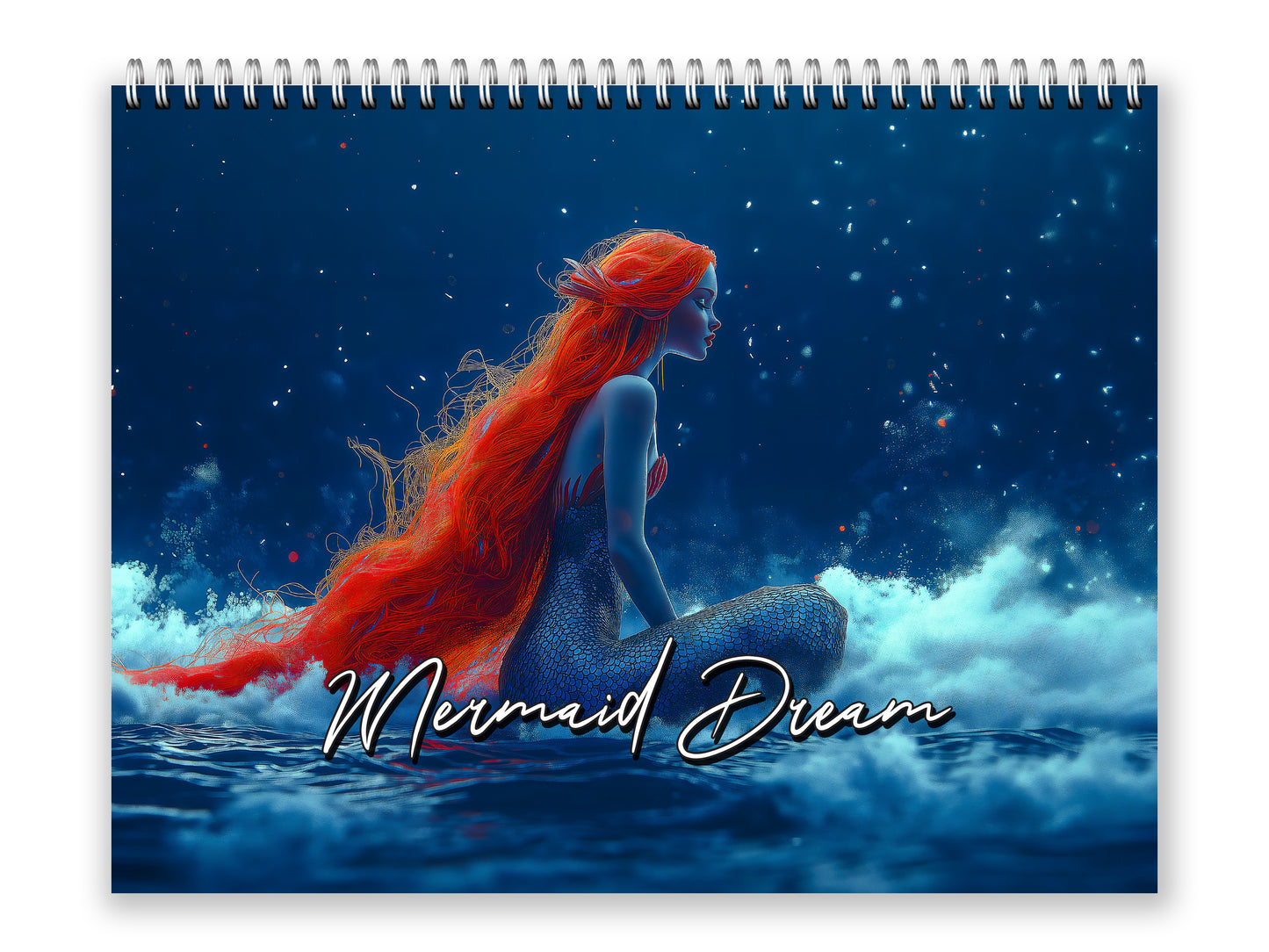 2027 Mermaid Dream Wall Calendar by Kaleidoscope Artisan – Enchanting Underwater Realms with Holidays