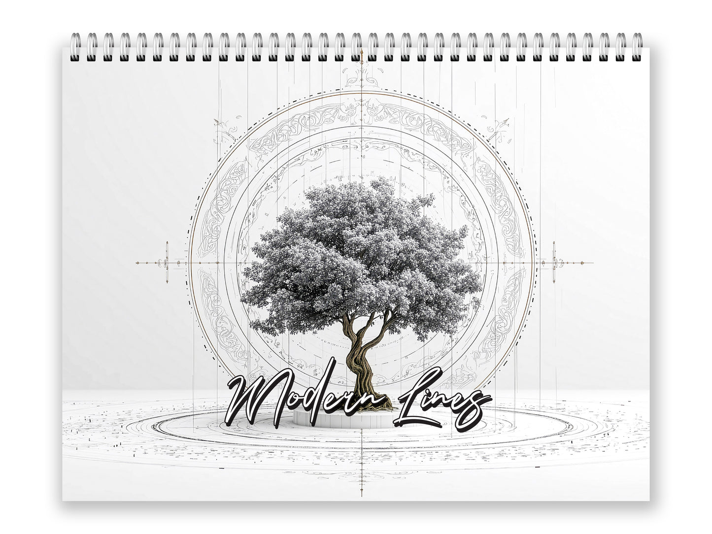 2027 Modern Lines Wall Calendar by Kaleidoscope Artisan – Refined Minimalism with Holidays