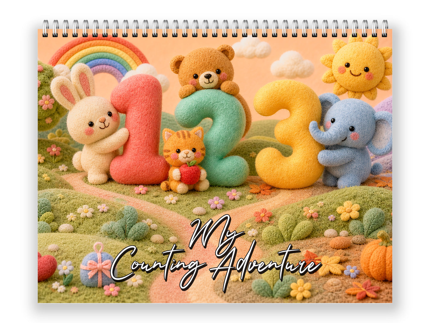 My Counting Adventure by Kaleidoscope Artisan - Playful Learning with Holidays 2027 wall calendar front cover wall calendar mockup