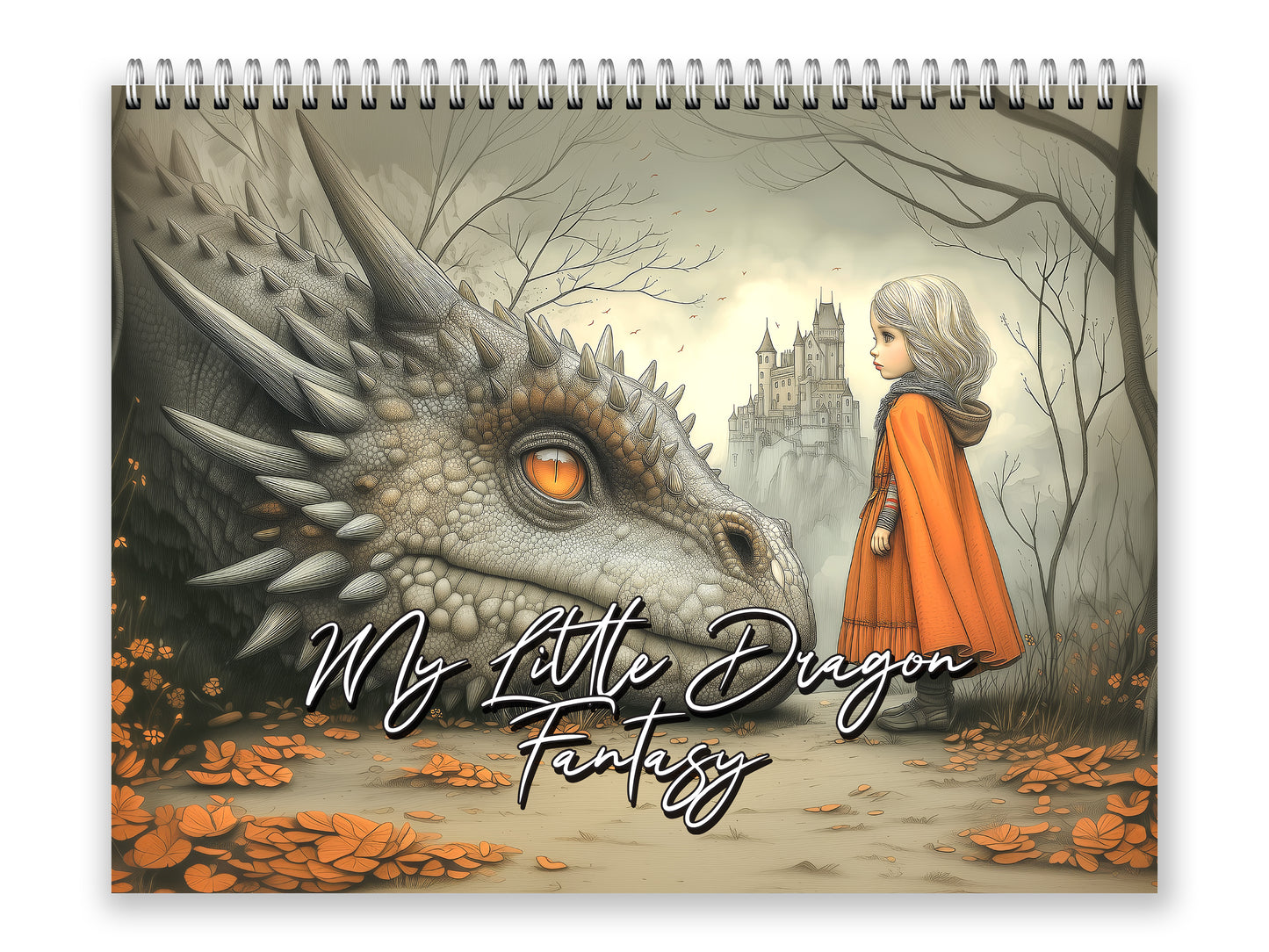 My Little Dragon Fantasy 2027 wall calendar front cover wall calendar mockup