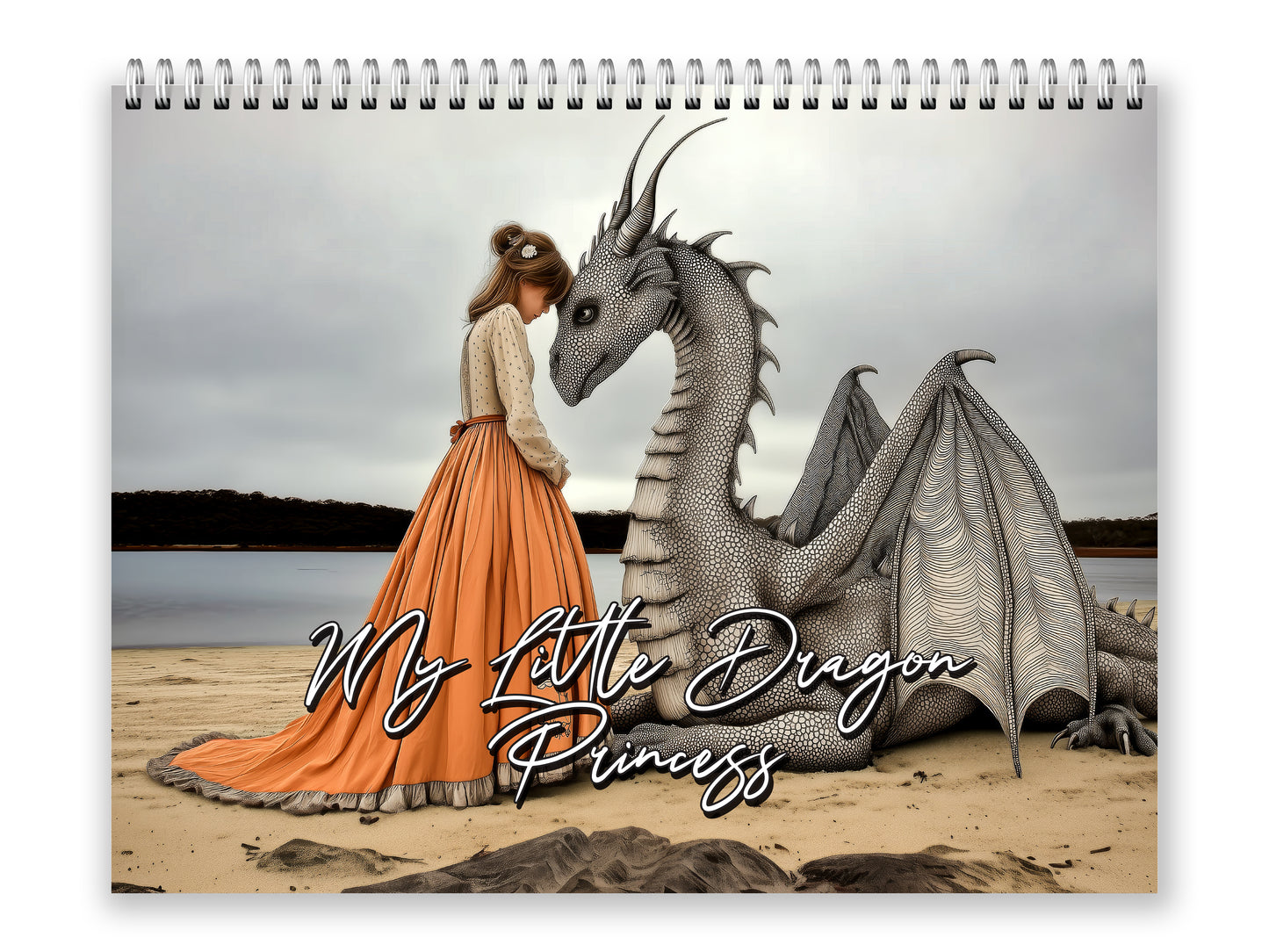 My Little Dragon Princess 2027 wall calendar front cover wall calendar mockup