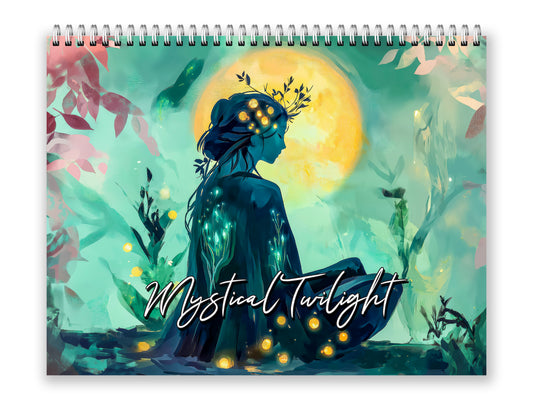 2027 Mystical Twilight Wall Calendar by Kaleidoscope Artisan – Enchanting Dreamscapes with Holidays