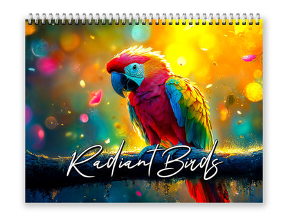 2027 Radiant Birds Kaleidoscope Wall Calendar by Kaleidoscope Artisan – Avian Beauty with Holidays