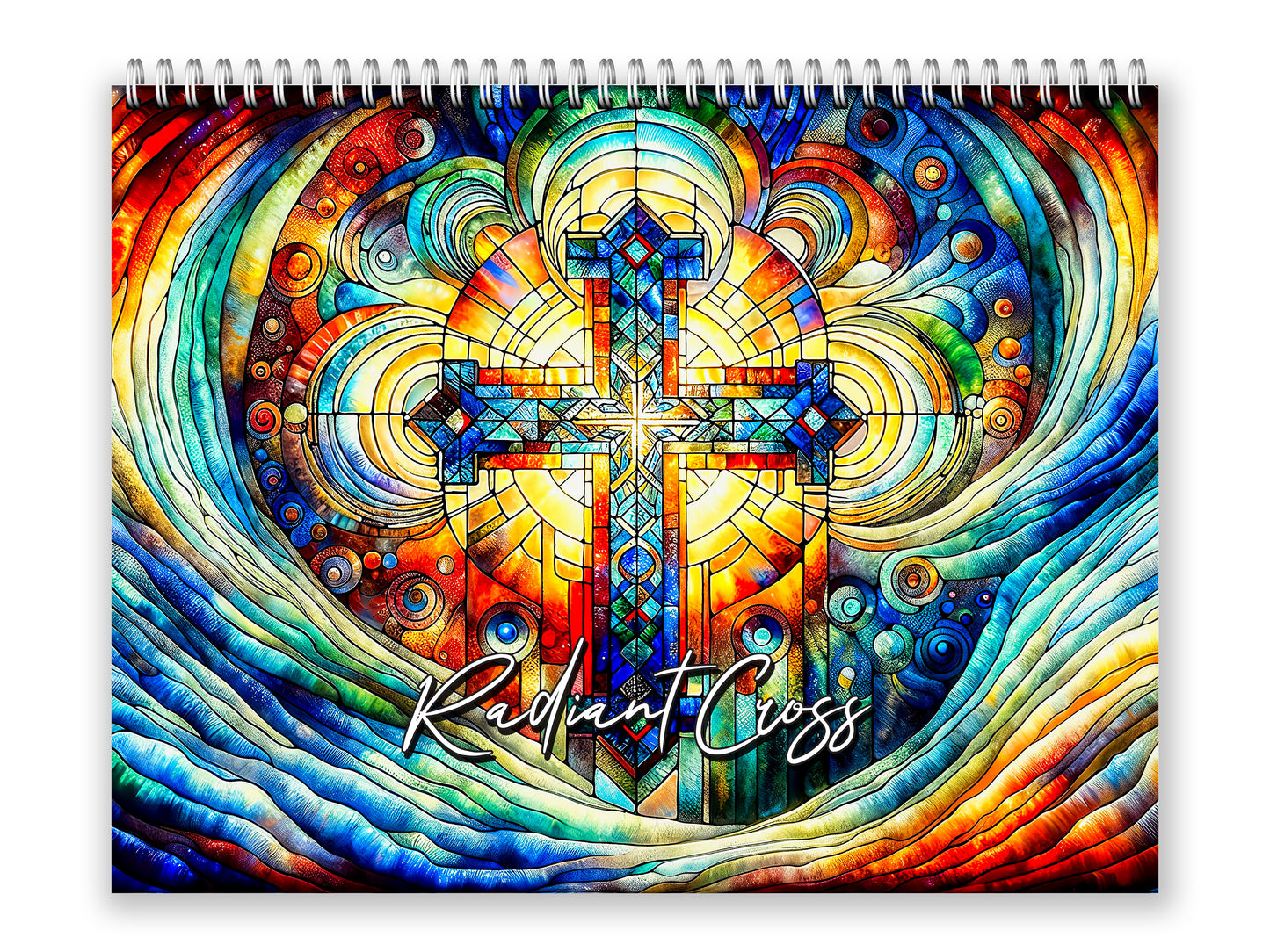 Radiant Cross 2027 wall calendar front cover wall calendar mockup
