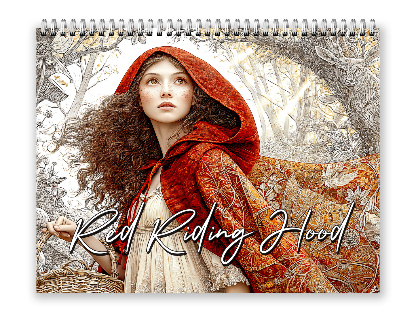 2027 Red Riding Hood Wall Calendar by Kaleidoscope Artisan – Enchanted Journey with Holidays