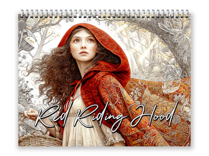 2027 Red Riding Hood Wall Calendar by Kaleidoscope Artisan – Enchanted Journey with Holidays
