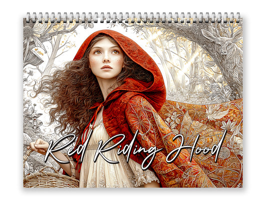 2027 Red Riding Hood Wall Calendar by Kaleidoscope Artisan – Enchanted Journey with Holidays