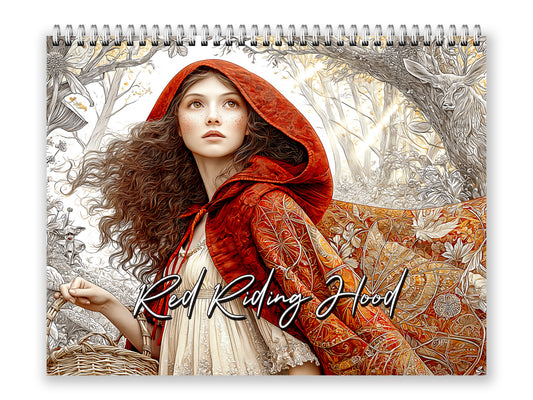 2027 Red Riding Hood Wall Calendar by Kaleidoscope Artisan – Enchanted Journey with Holidays