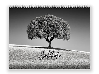 Solitude 2027 wall calendar front cover wall calendar mockup