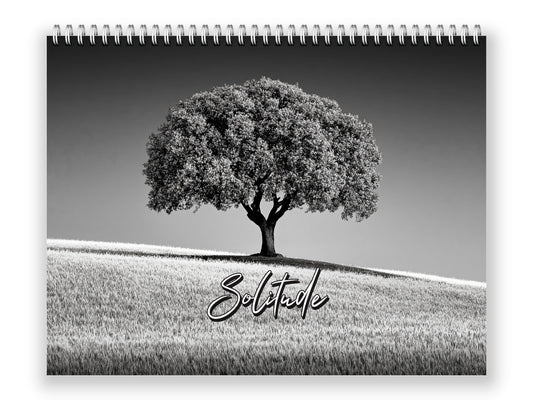 Solitude 2027 wall calendar front cover wall calendar mockup