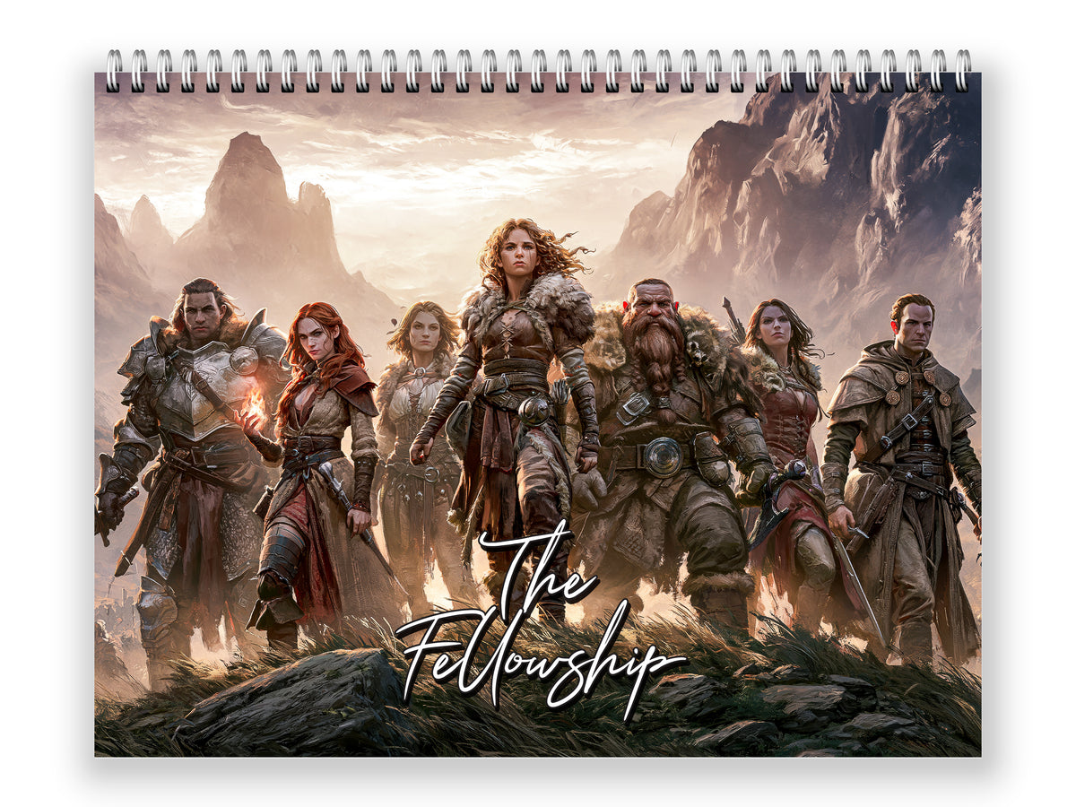 The Fellowship 2027 wall calendar front cover wall calendar mockup