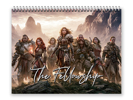 2027 The Fellowship Wall Calendar by Kaleidoscope Artisan – Grand Adventure with Holidays