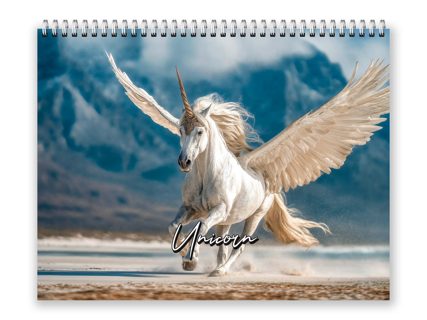 2027 Unicorn Wall Calendar by Kaleidoscope Artisan – Mystical Grace with Holidays